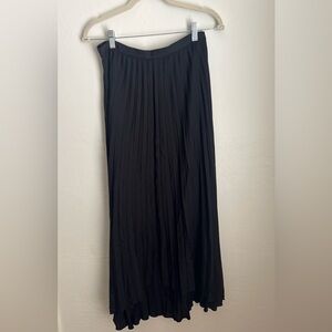 Barneys New York Black Pleated Skirt